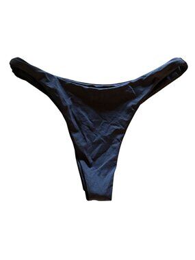 MONDAY Swimwear Byron Thong Bikini Bottoms in Black